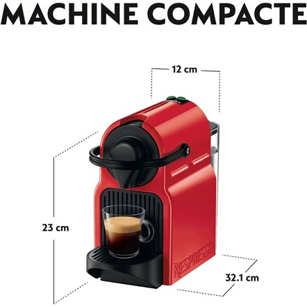 Cafetière Nespresso Krups NESPRESSO INISSIA ROUGE YY1531FD