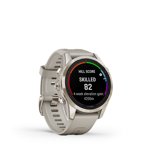 Garmin Fenix 7S Pro 010-02776-30 Sapphire Solar Edition Smartwatch, Soft Gold, 42 mm