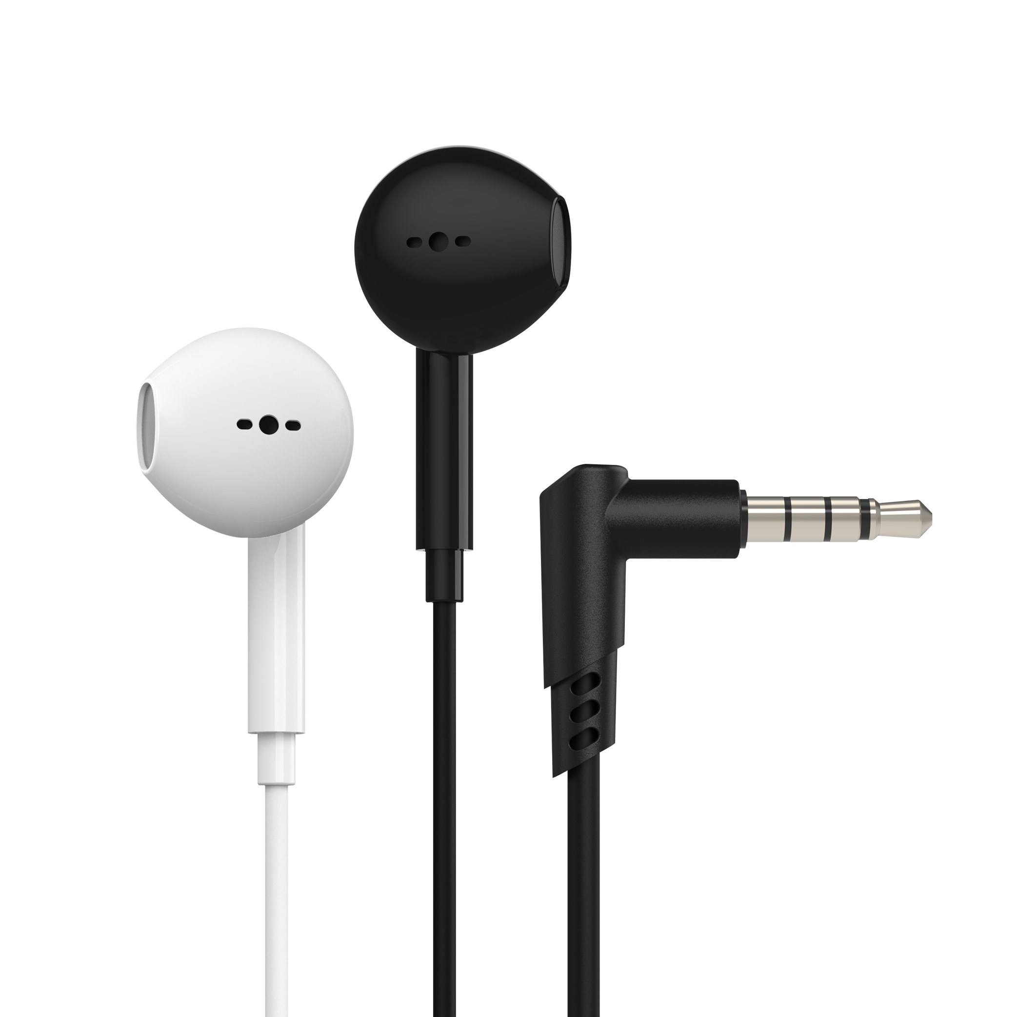 Linocell Hodetelefoner med mikrofon og 3,5 mm-kontakt Hvit