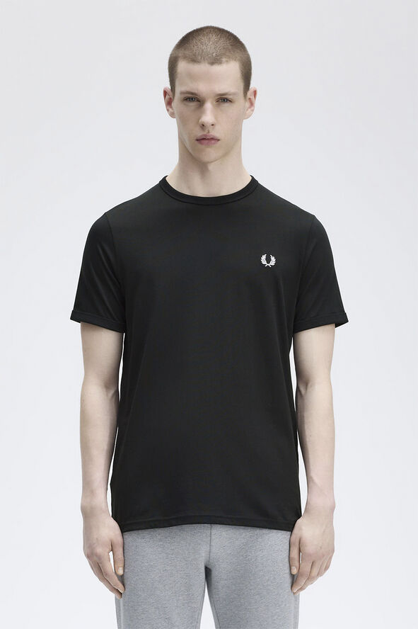 Fred Perry RINGER T-SHIRT Sort