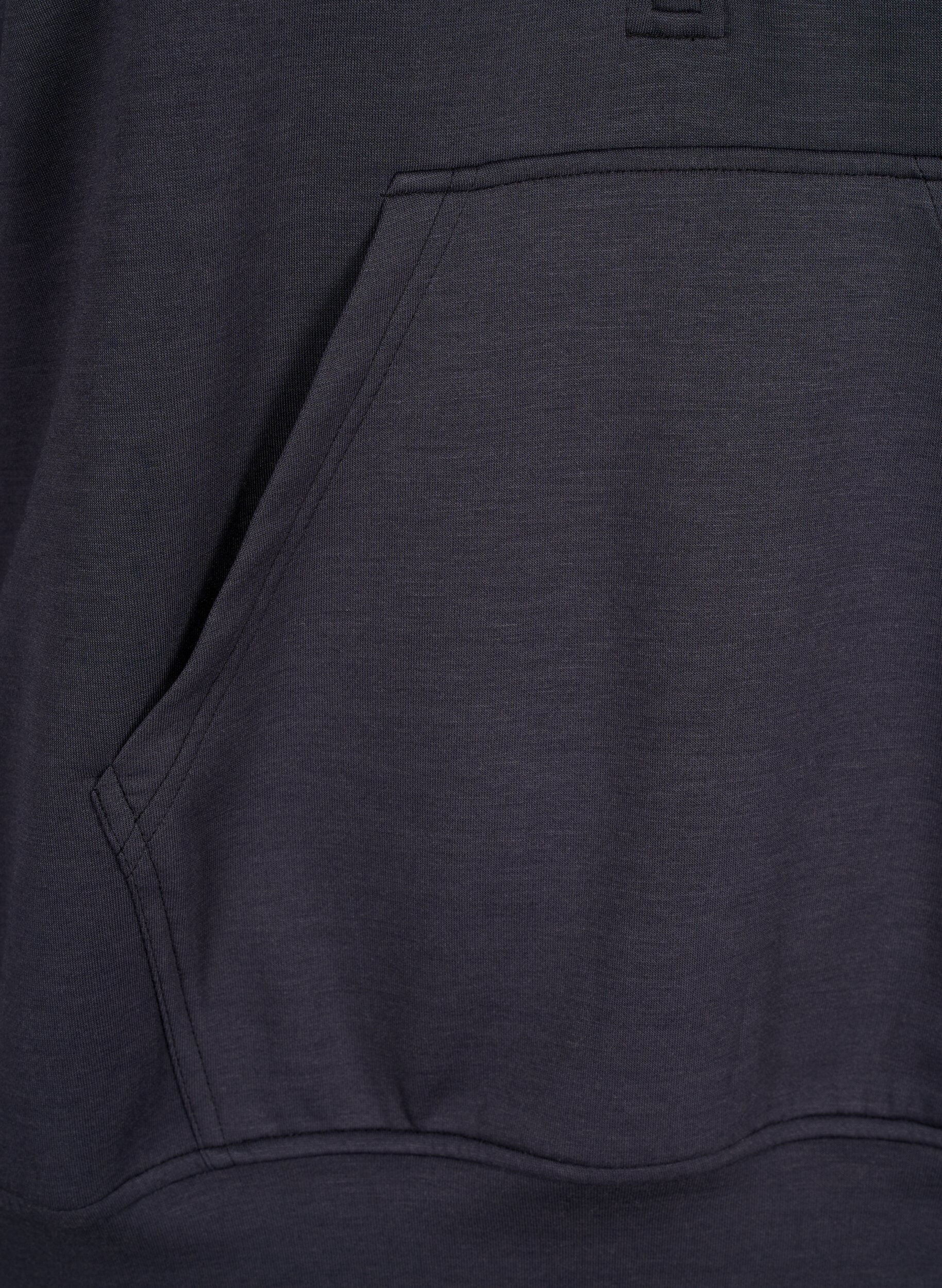 Sporty sweatshirt med høj hals og lynlås