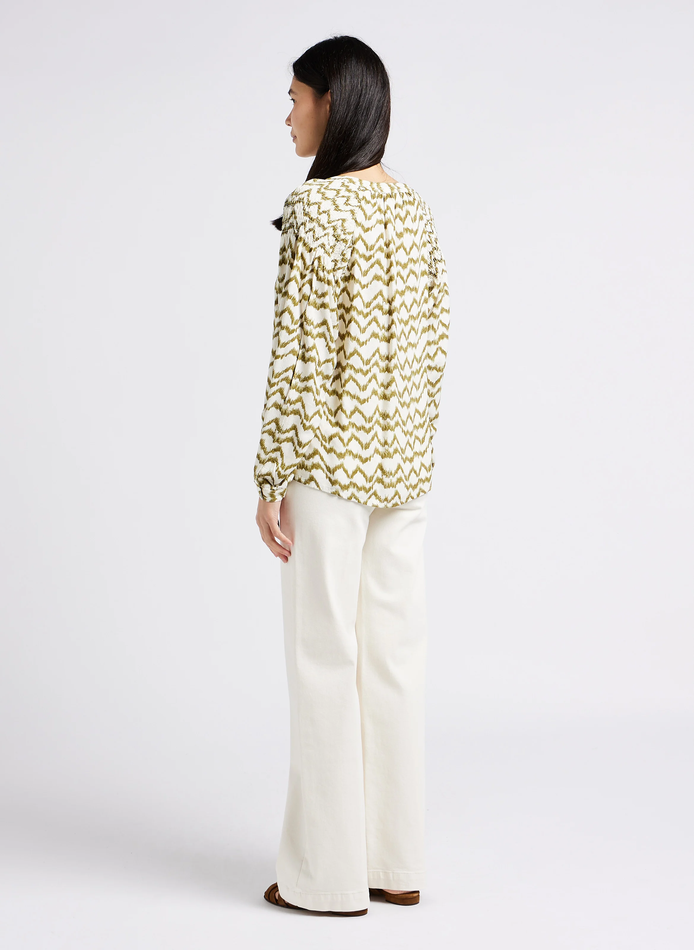 SOPHIE 20 - Sandales plates en cuir | Marron
