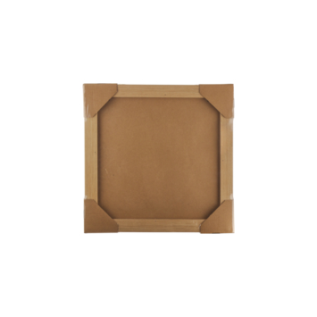 Wanddecoratie rood roze crème 40x40x3.5cm