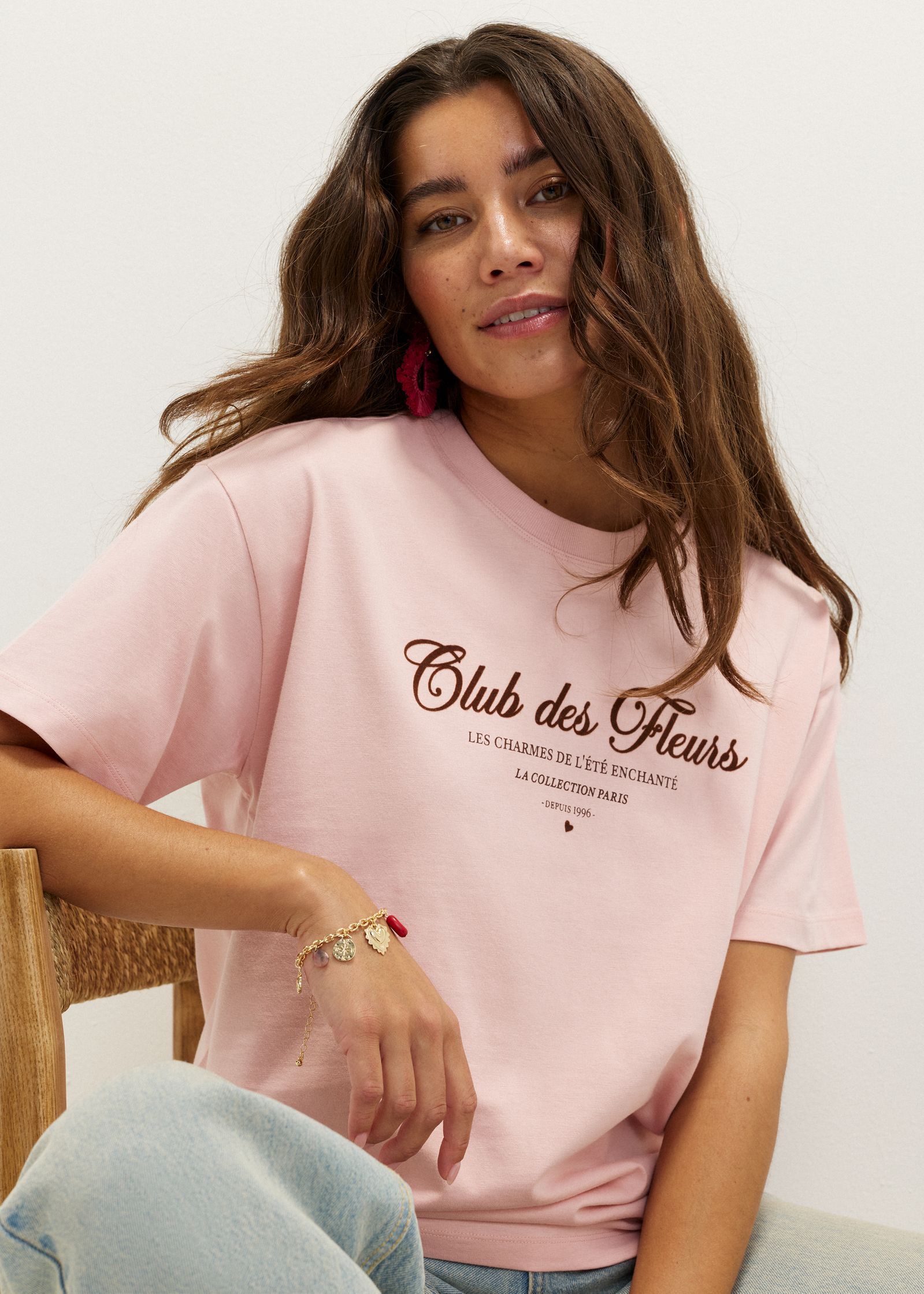 T-shirt met tekstprint