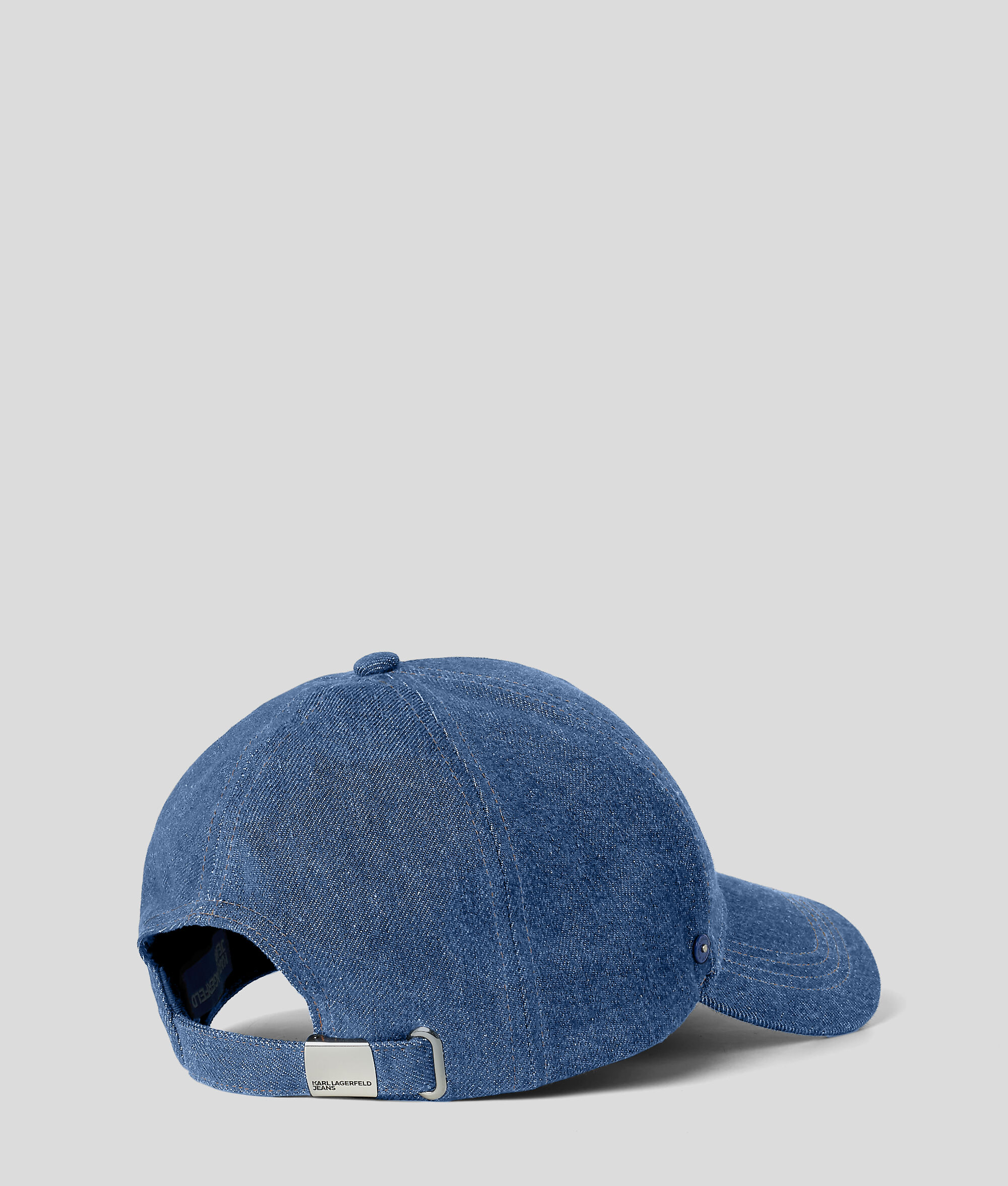 Casquette en denim avec logo KLJ