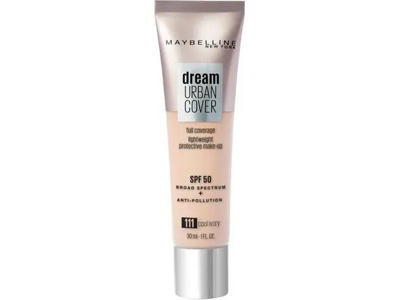 Maybelline Dream Urban Cover Full Coverage Lightweight Protective Make-up SPF50 111 Cool Ivory 30 ml