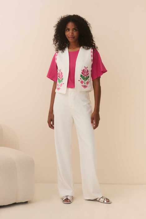 Lofty Manner witte dames gilet