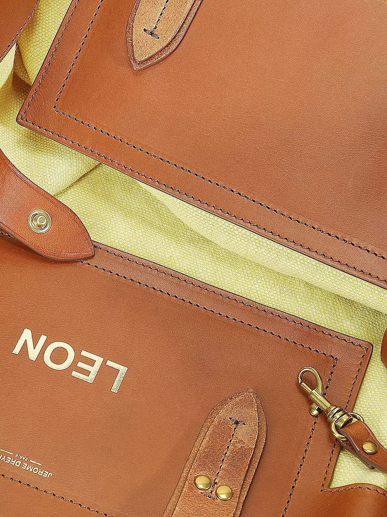 JEROME DREYFUSS Leinentasche - Shopper LEON Medium gelb