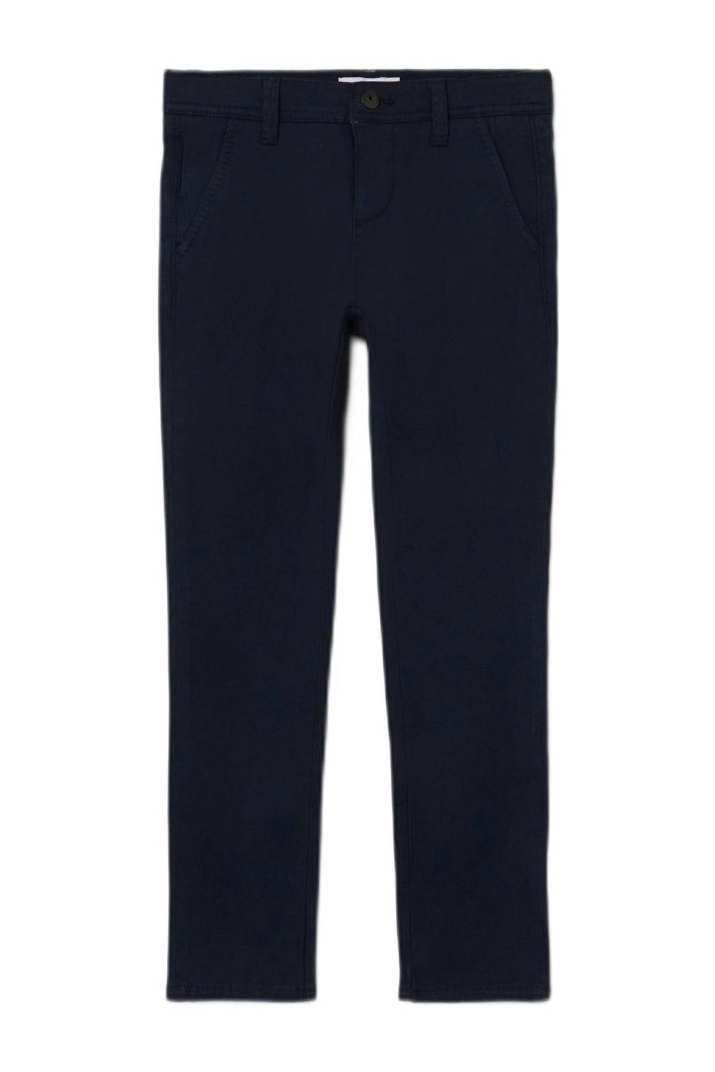 NAME IT slim fit broek NKMSILAS donkerblauw