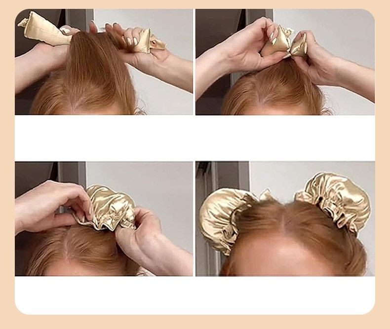 Worthbuy - Set: Eenvoudige slapende haarkrulstaaf + haarknotmaker