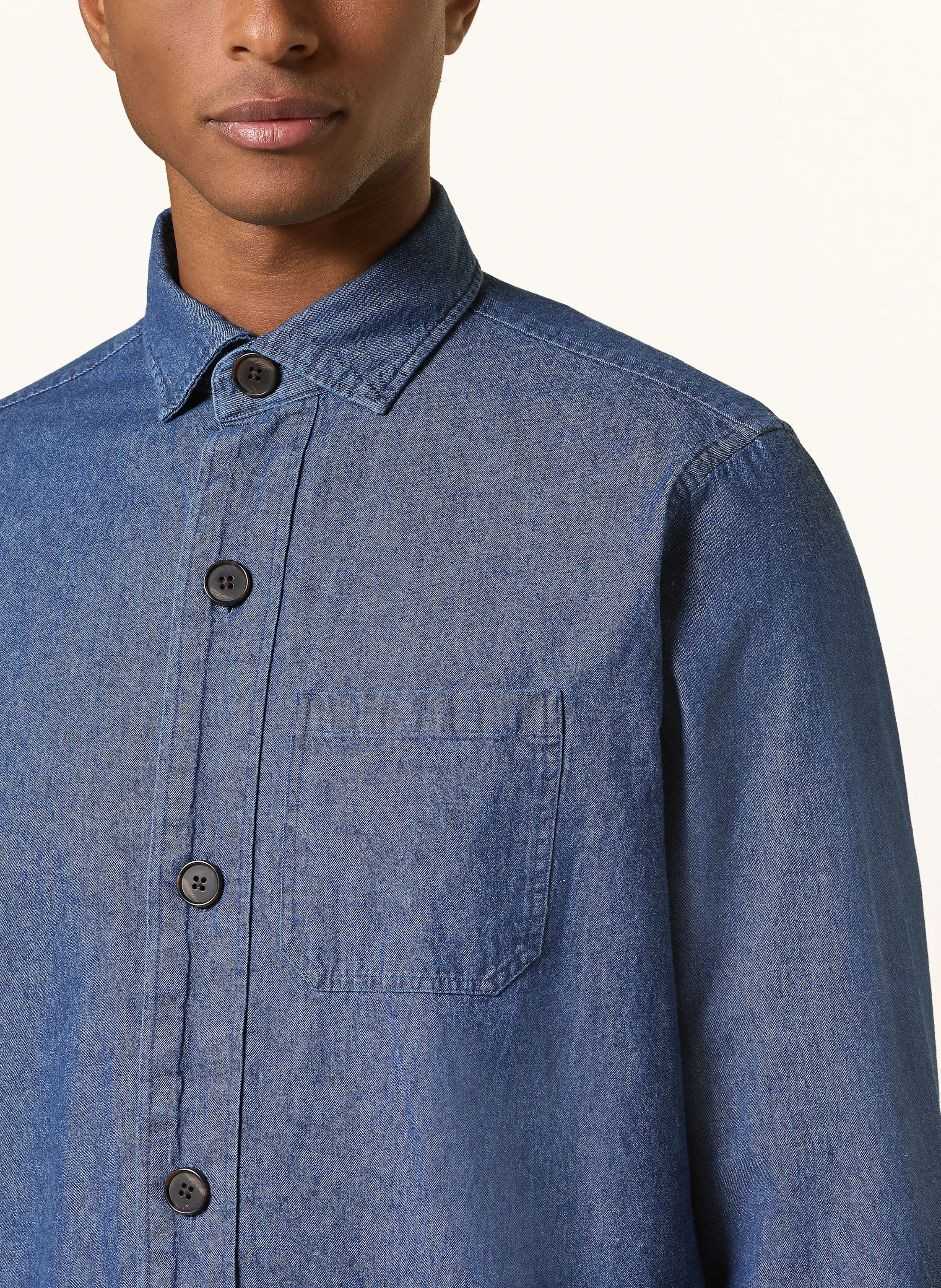 STROKESMAN'S Overshirt in Jeansoptik
