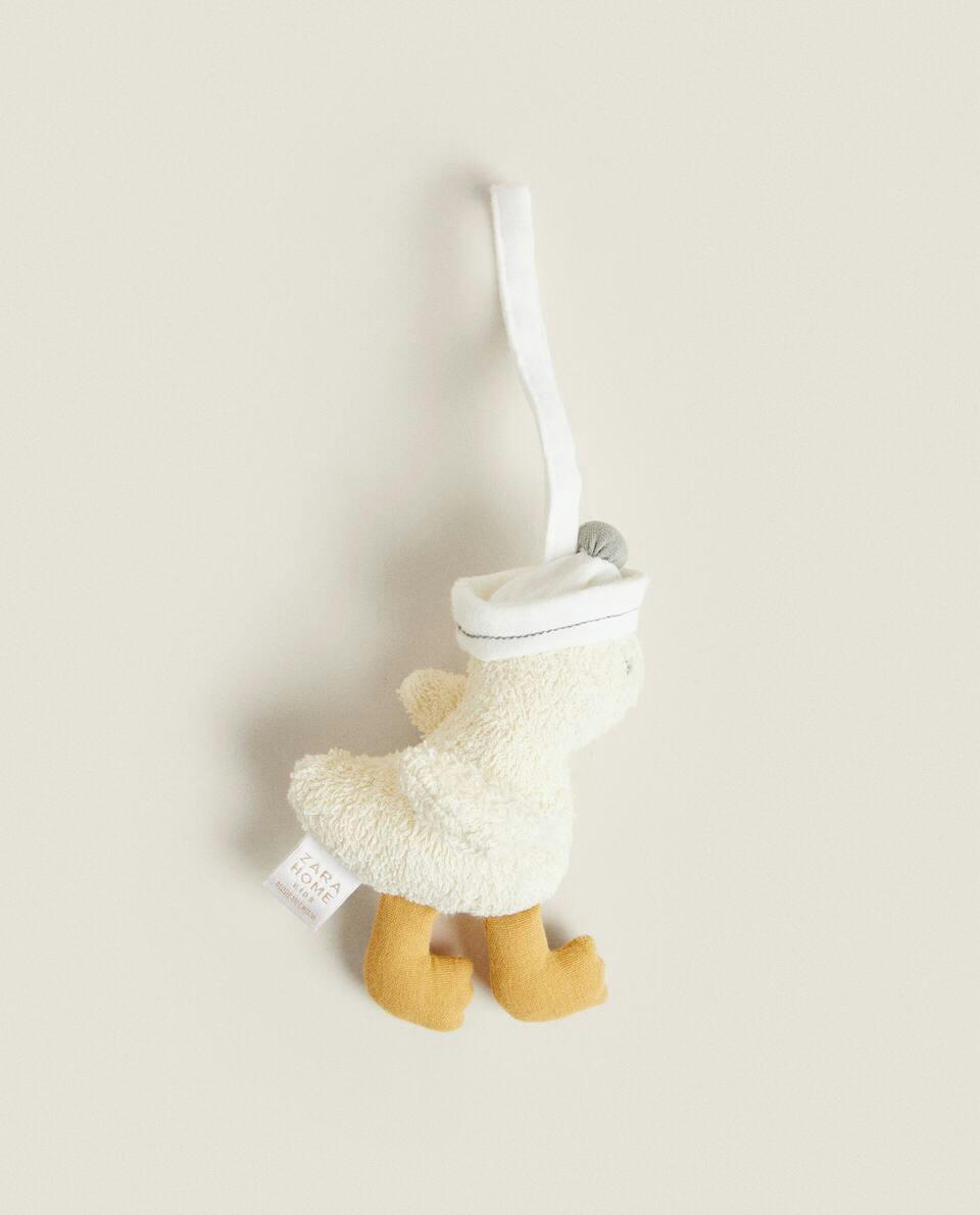 Chupeta de pato de pelúcia