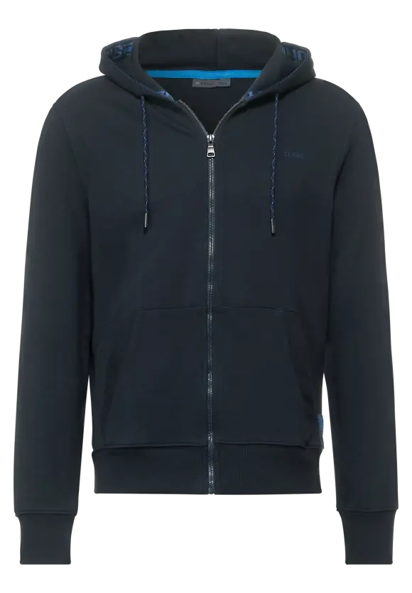 Sweatjacke mit Kapuze - navy blue