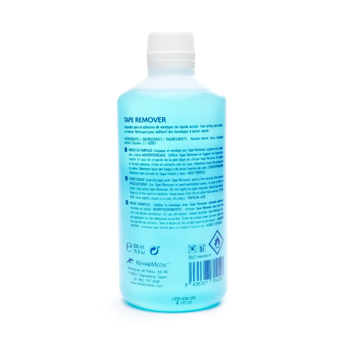 Gel Rehab Medic Tape Remover (500 ml)