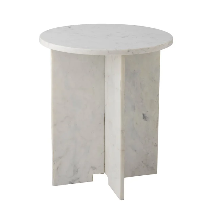 Bloomingville - Jasmia Beistelltisch, Ø 46 cm, weiss