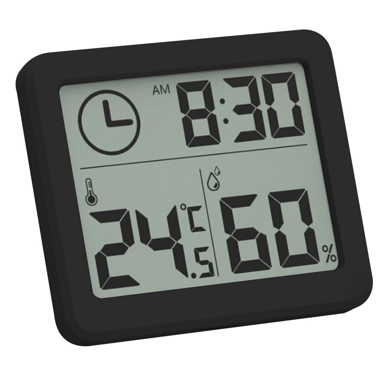 Onamaste Thermomètre numérique éléctronique noir