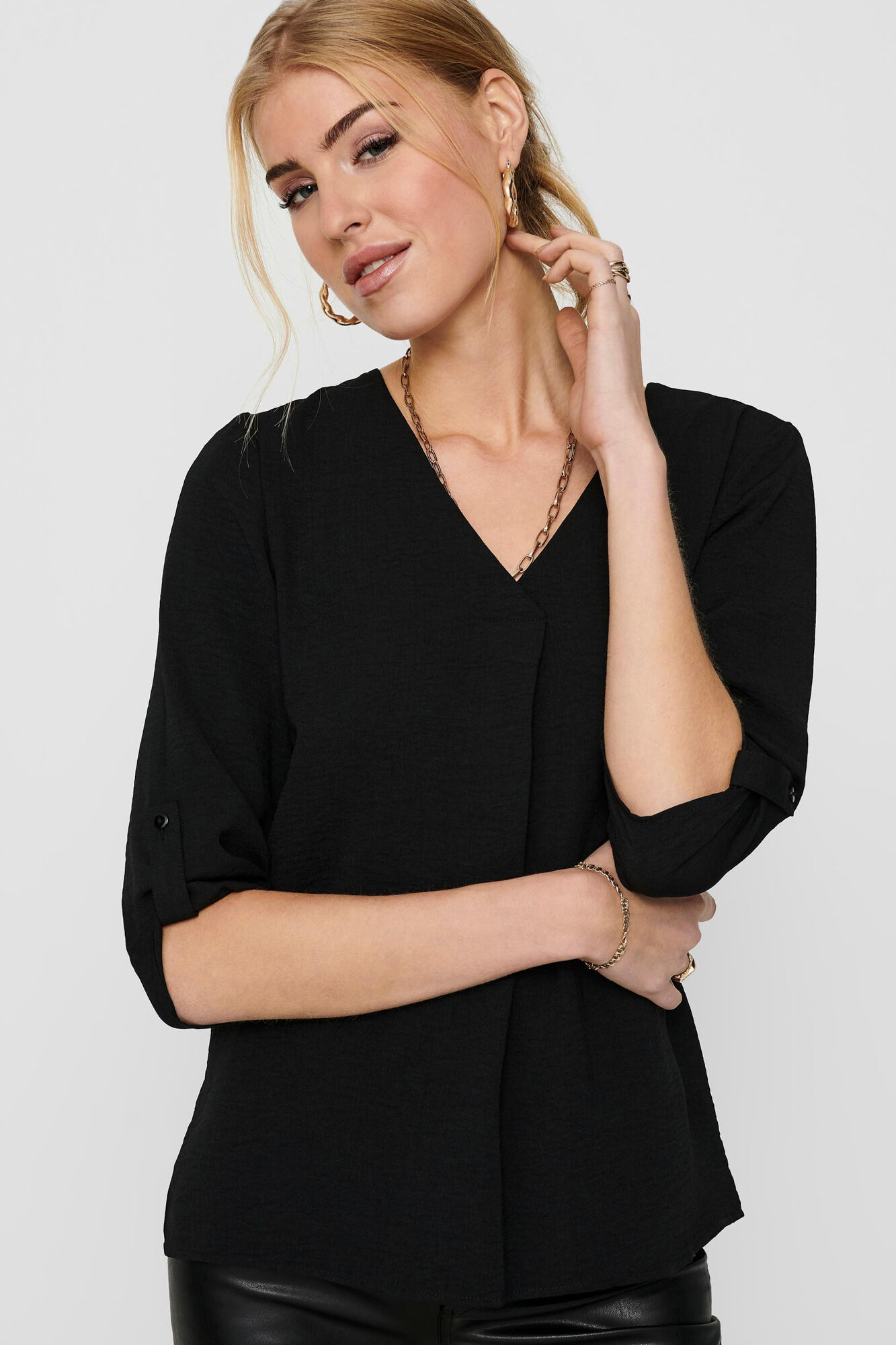 Blusa de manga 3/4