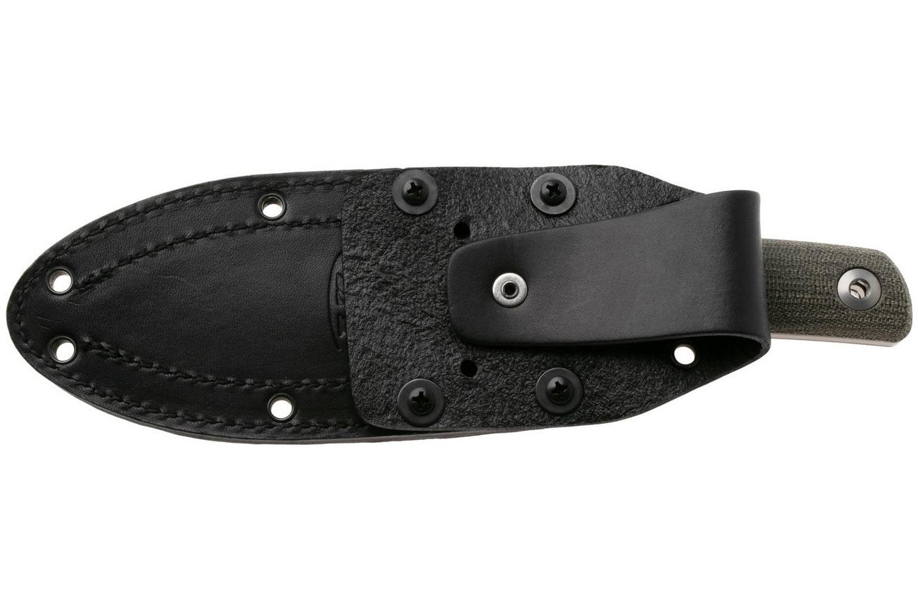 Zero Tolerance 0004OL, Stonewashed CPM Cru-Wear, Olive Drab Micarta vaststaand mes