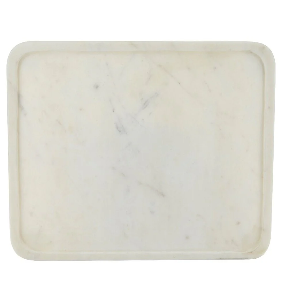 Bahne Interior  Marmor bakke m. kant marmor, hvid 25,5x30,5 cm.