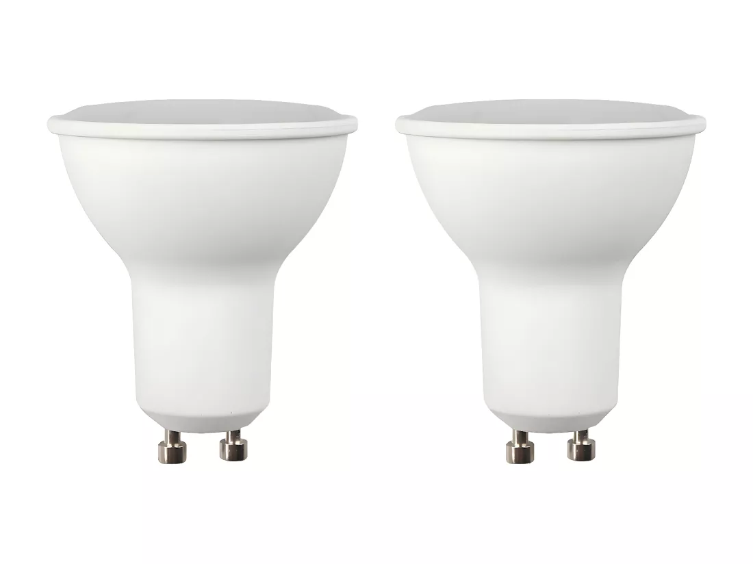 Pack de 2 Ampoules Spot LED GU10 8W Equi.60W 700lm 25000H 7hSevenOn Premium