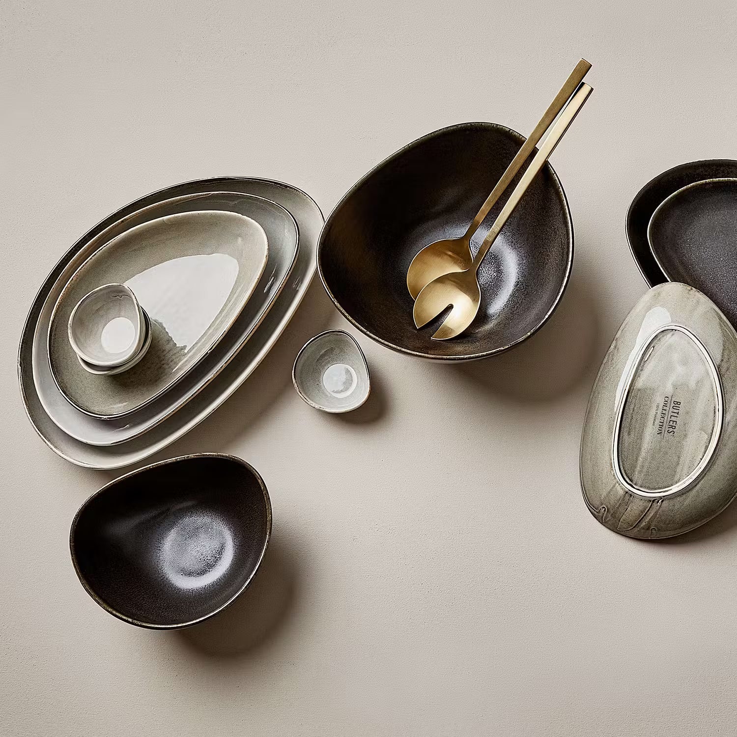 JAPANDI Frühstücksteller 4er-Set