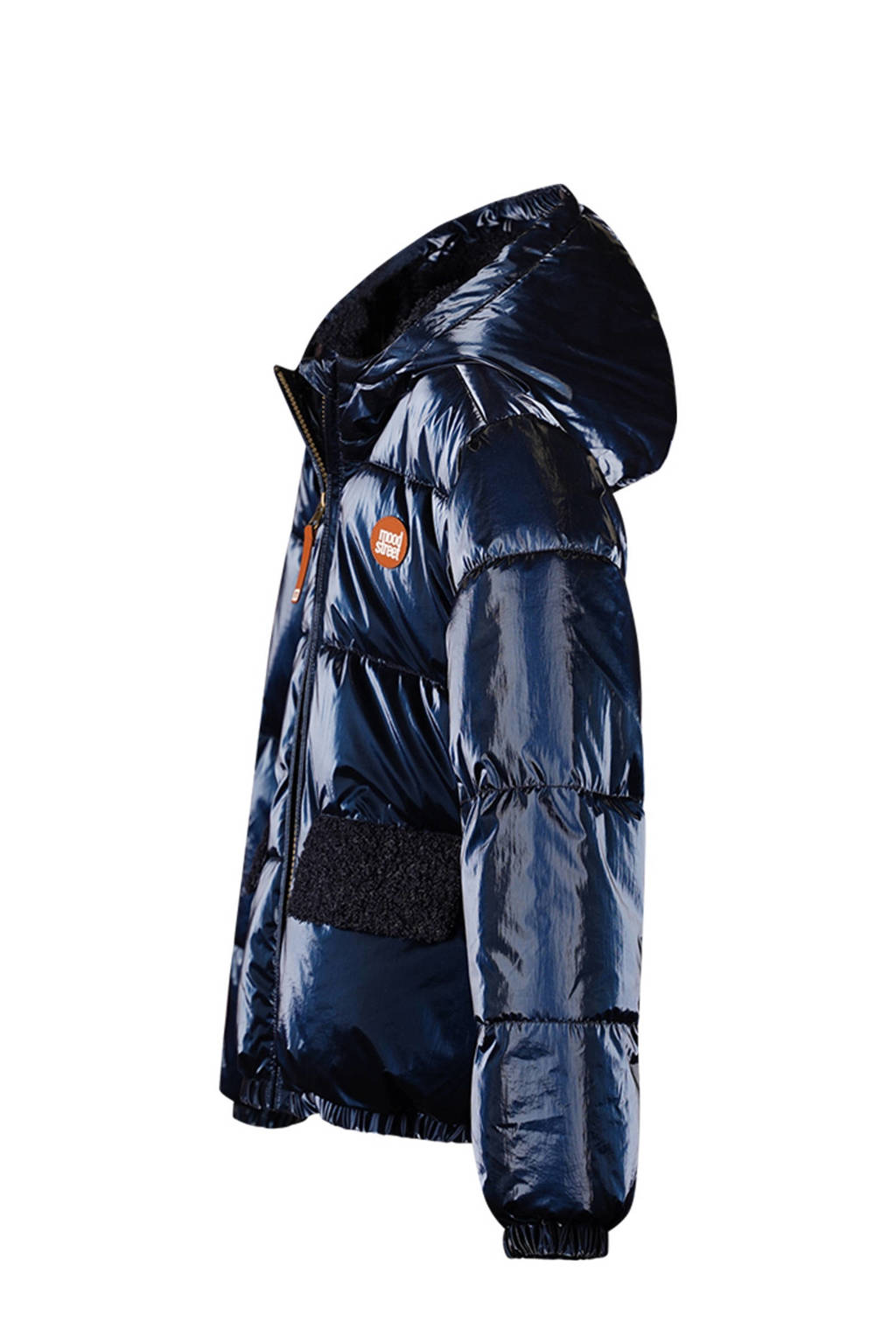 Moodstreet gewatteerde winterjas Julie donkerblauw