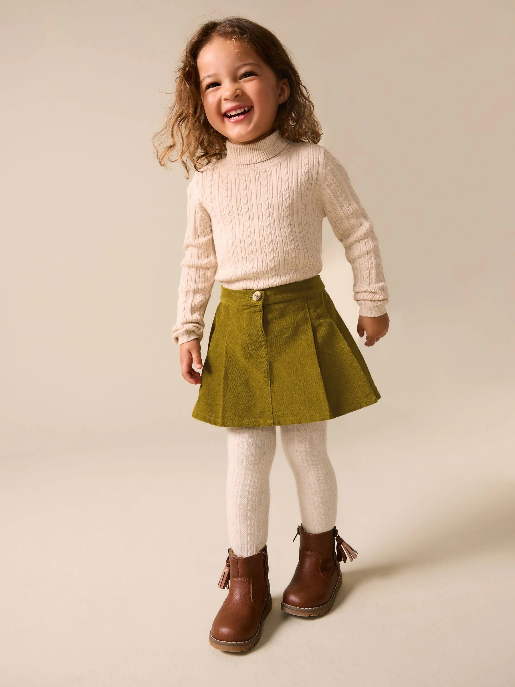 Groen - Corduroy skort (3mnd -7jr)