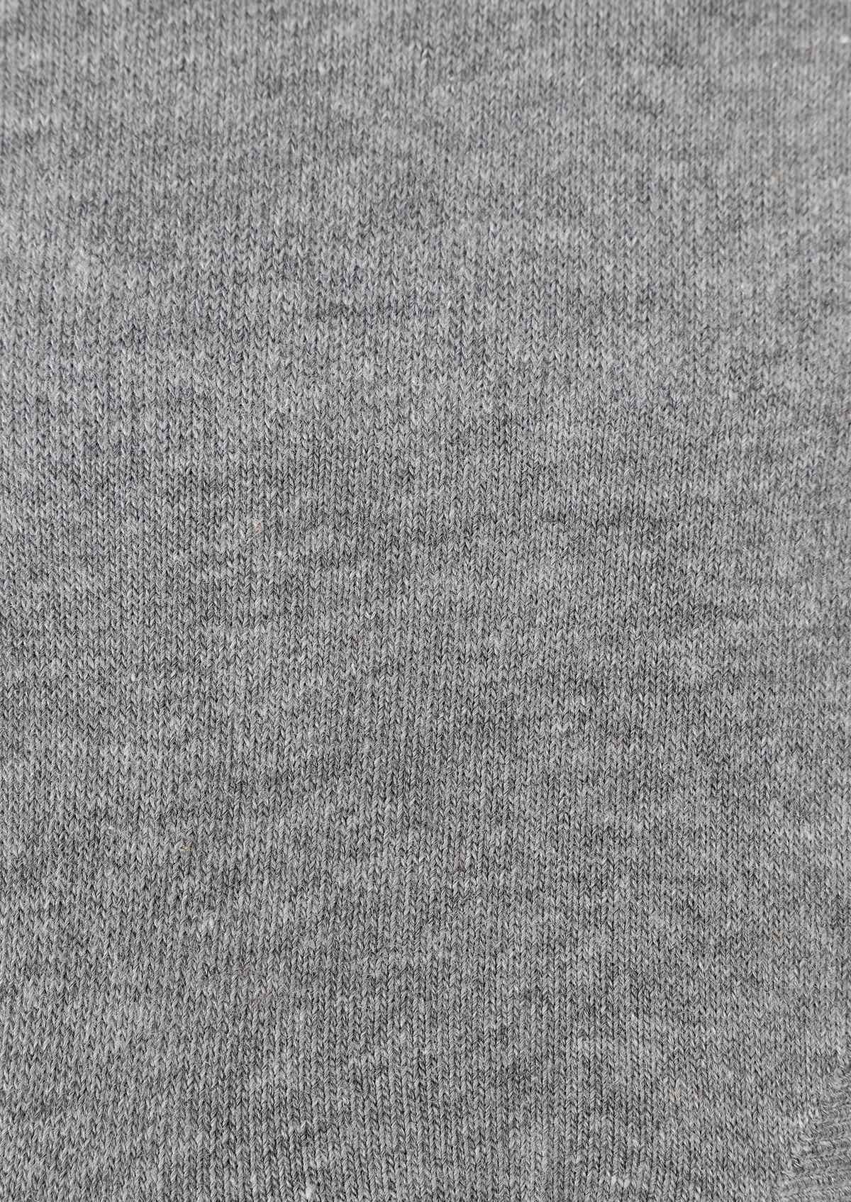 Chaussettes invisibles en coton uni gris