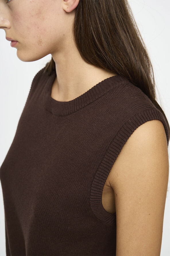 esmé studios ESNico Knit Top Coffee bean