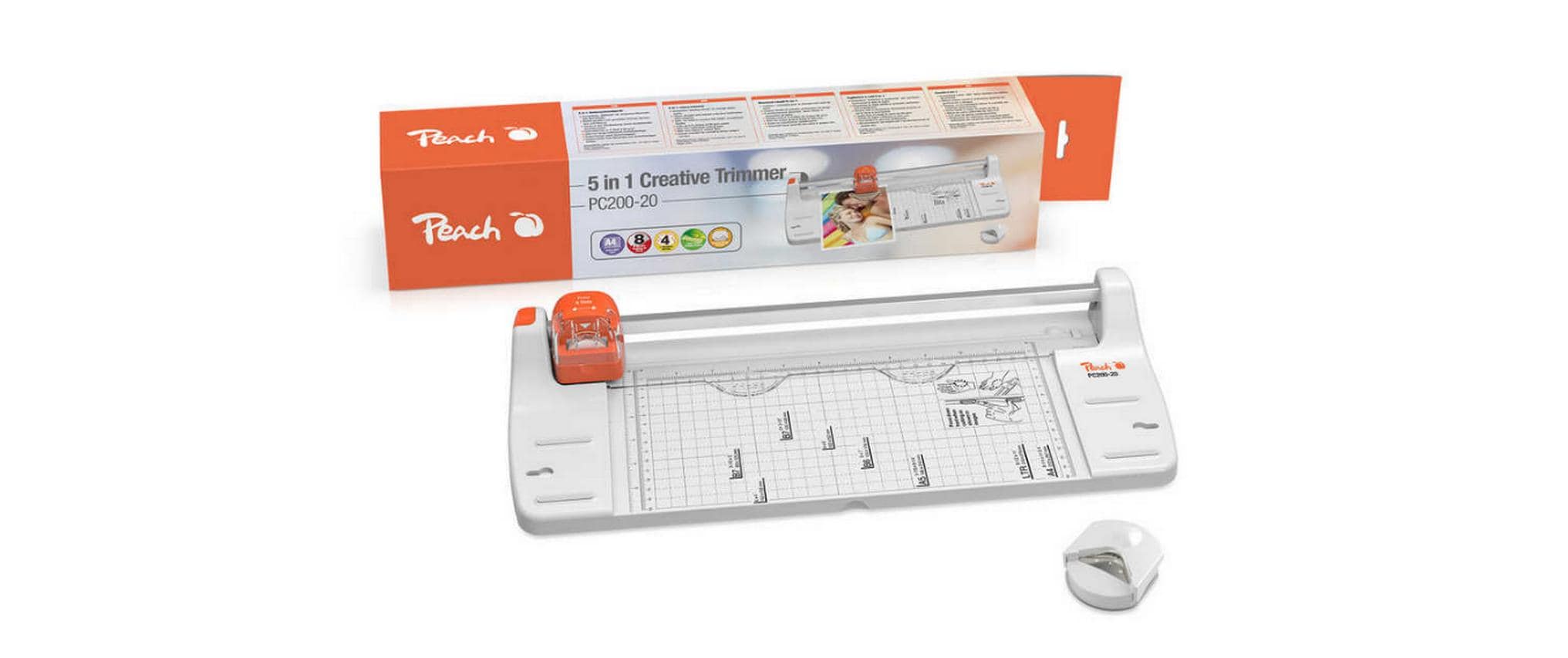 Rollenschneidegerät 4 in 1 31 cm, 8 BlattPapierschneider für A4 Blätter