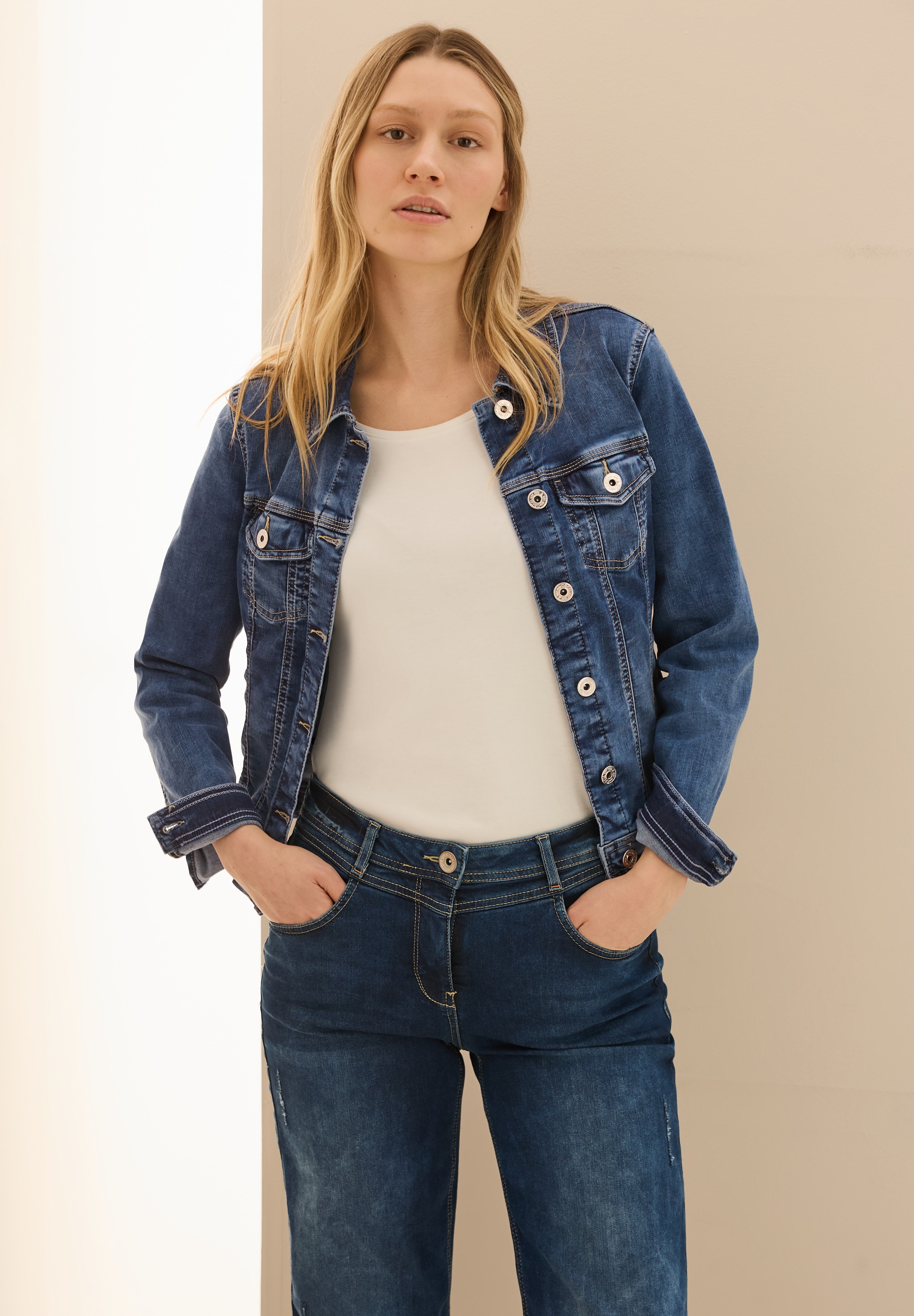 Cecil Jeansjacke mit Brusttaschen