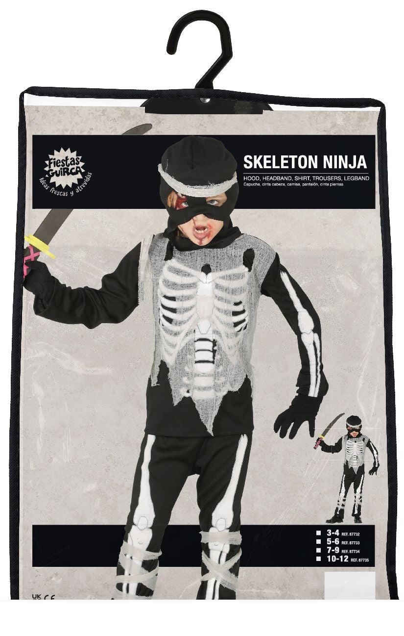 Ninja skelet Kostuum Kind