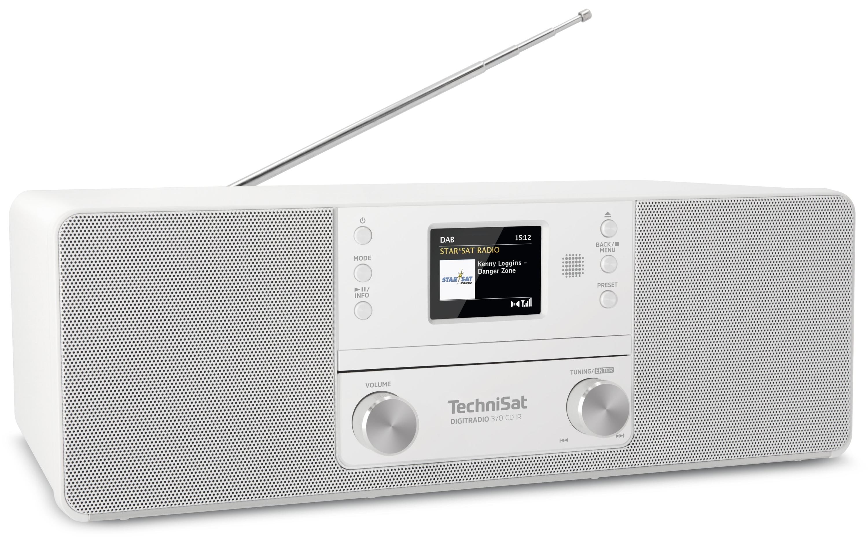 DAB+ Radio DigitRadio 370 CD IR Weiss<br>DAB+/UKW/Internet-Stereoradio mit CD-Player und App-Steuerung