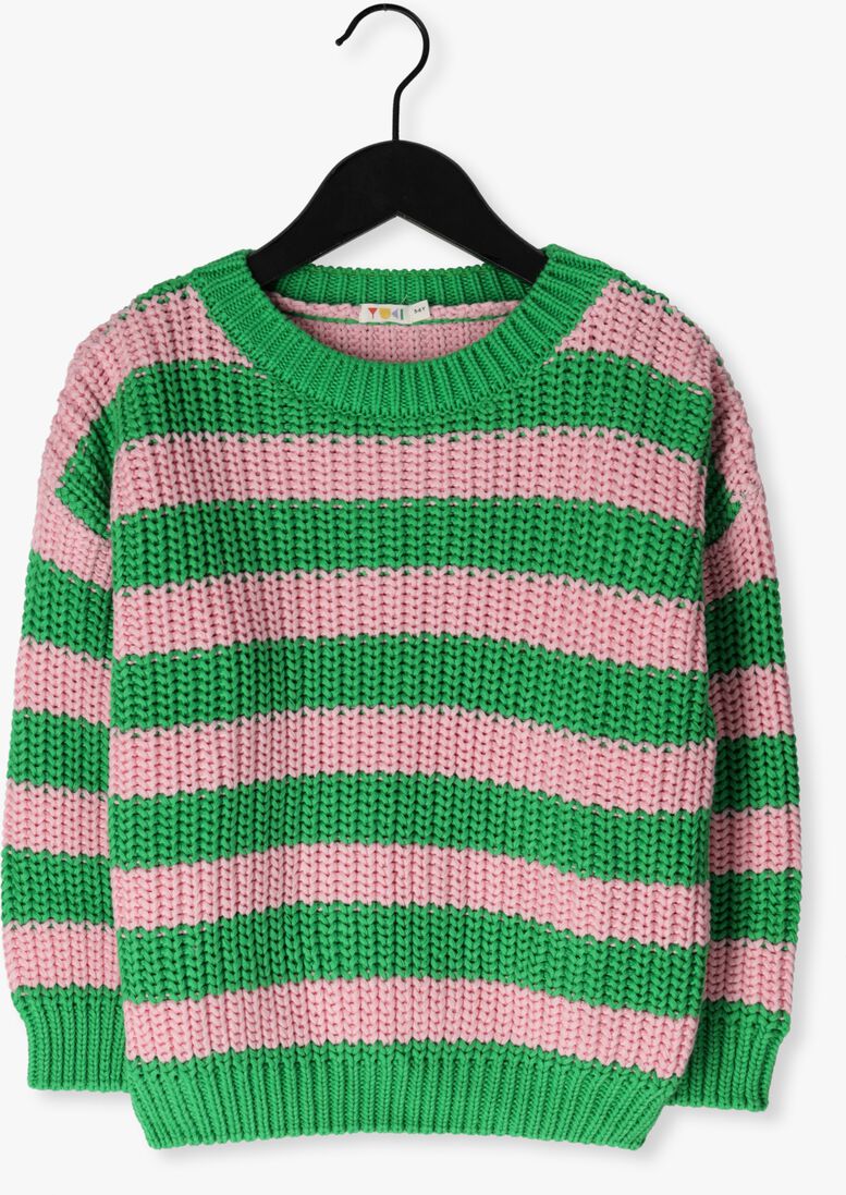 YUKI KIDSWEAR groene yuki kidswear trui chunky knitted sweater