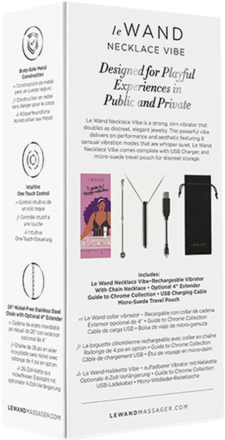 Le Wand LE WAND - VIBRATING NECKLACE BLACK Black