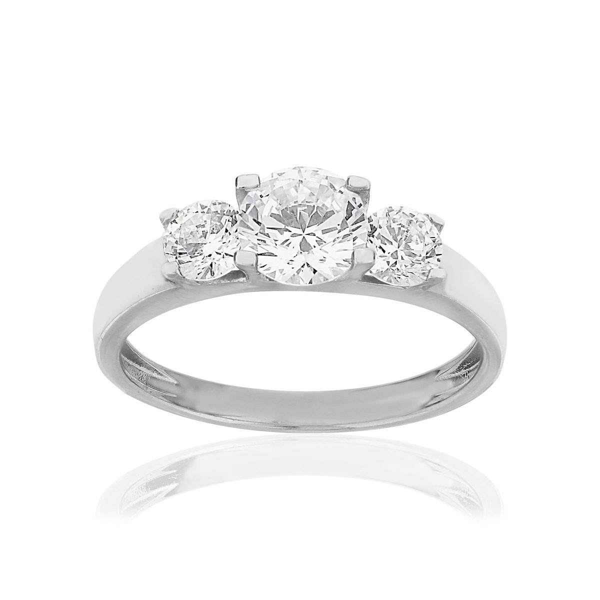 Parure argent 925 collier et bague zirconias