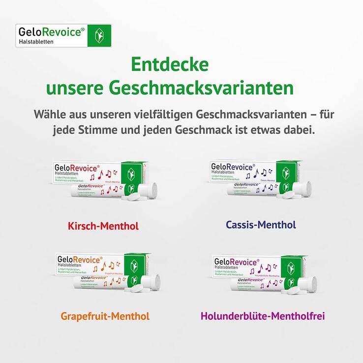 GeloRevoice Halstabletten Grapefruit-Menthol bei Heiserkeit & Stimmverlust, 20 St