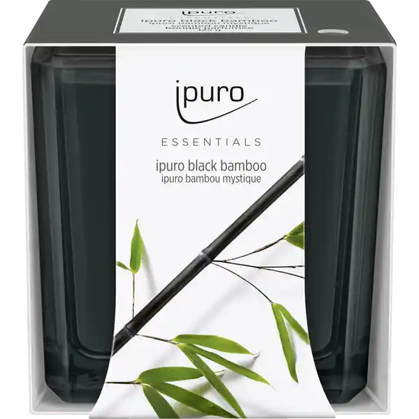Essentials black bamboo Duftkerze