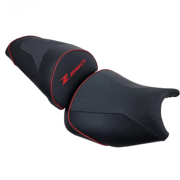 Bagster - Selle Ready Luxe Kawasaki Z650 (2020-2021) Noir / Rouge
