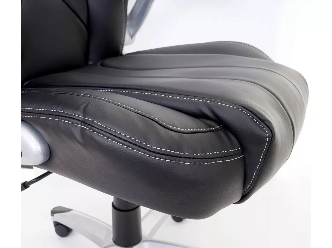 Fauteuil de bureau sur noire 68 x 80 x 128 cm BUR04080