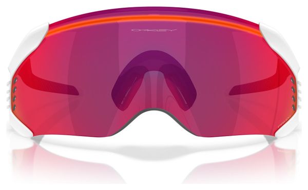 Lunettes Oakley Velo Kato - Matte White / Prizm Road / Ref : OO9501-0252