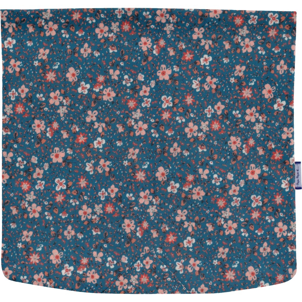 Rabat Besace Carré Grand Fleuri Nude Ardoise