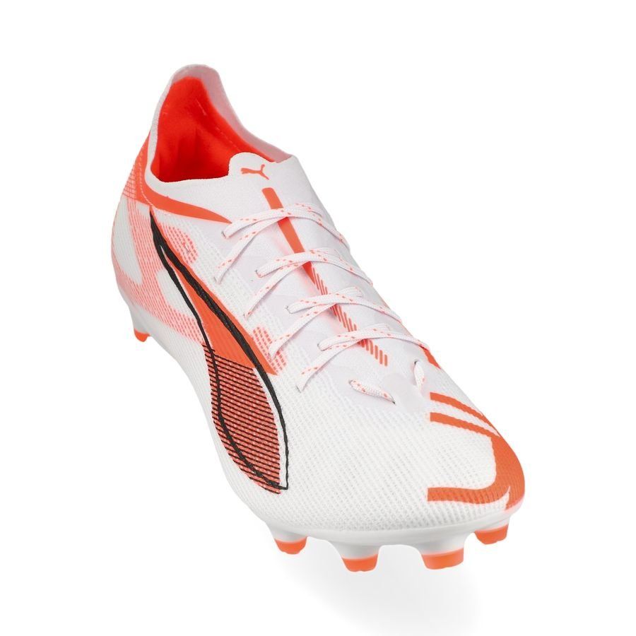 PUMA Ultra 5 Pro FG/AG Unlimited - Blanc/Noir/Glowing Red