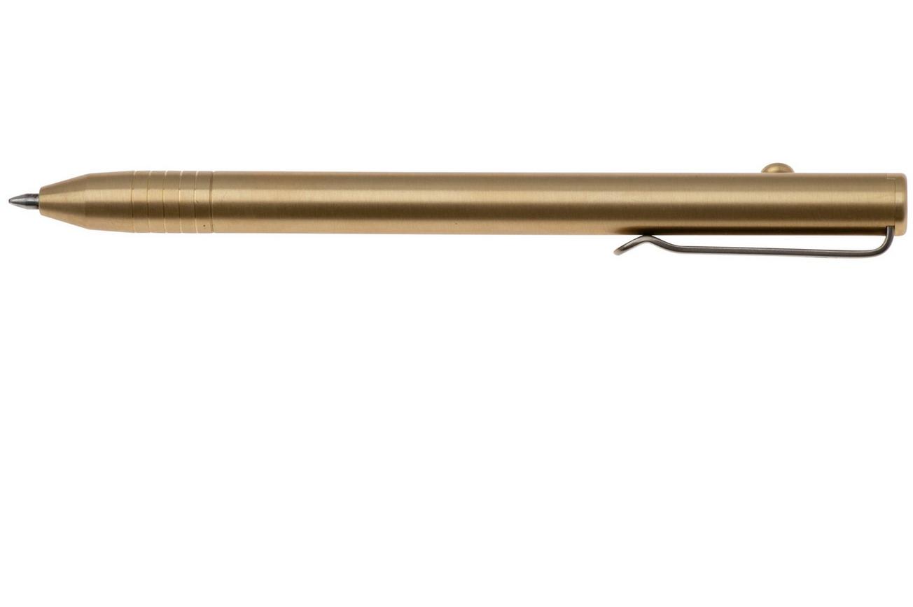 Big Idea Design Slim Bolt Action Pen SBA-BS Brass, everyday carry pen