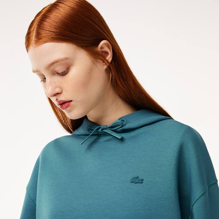 Sweatshirt à capuche Jogger femme Lacoste avec passe-pouce Sweatshirts - Bleu - Lacoste - Femme