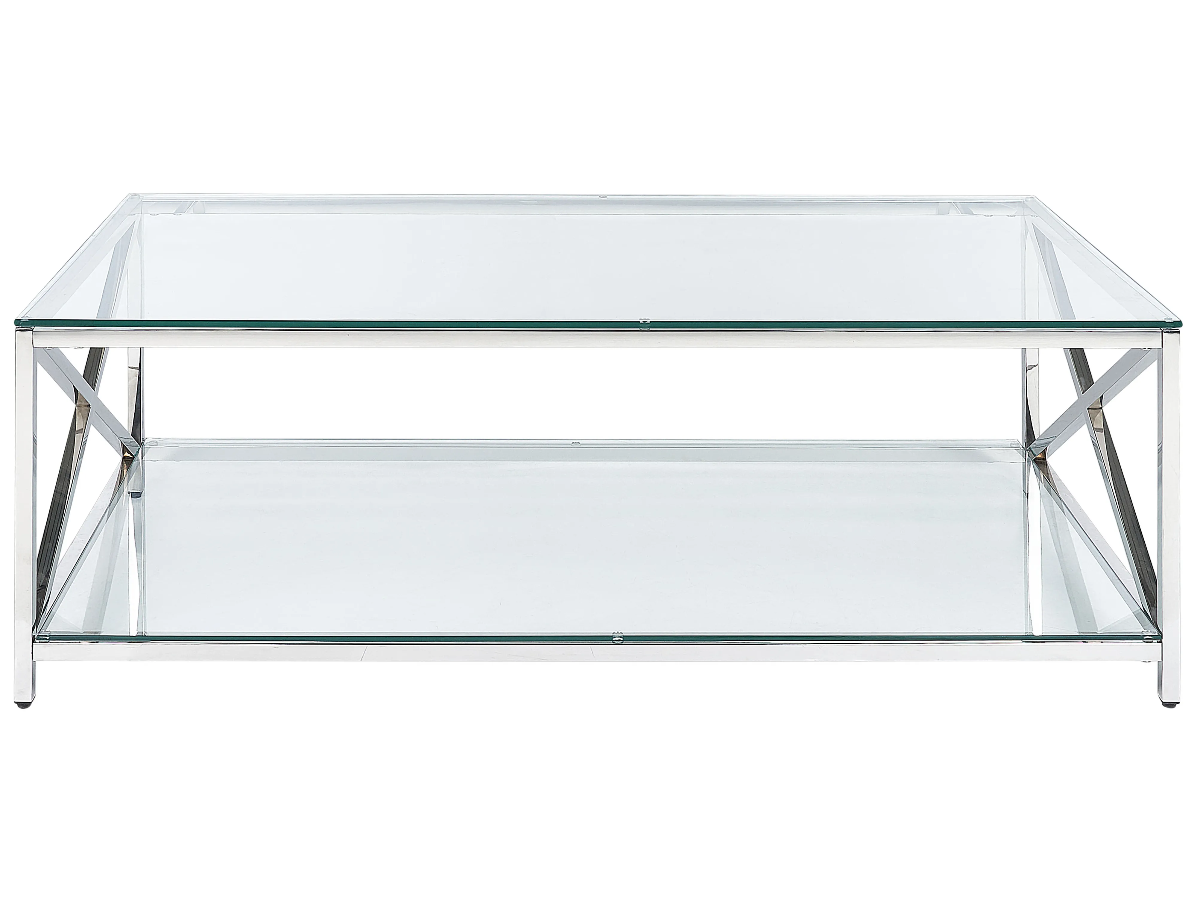 Salontafel AUDET Veiligheidsglas Zilver