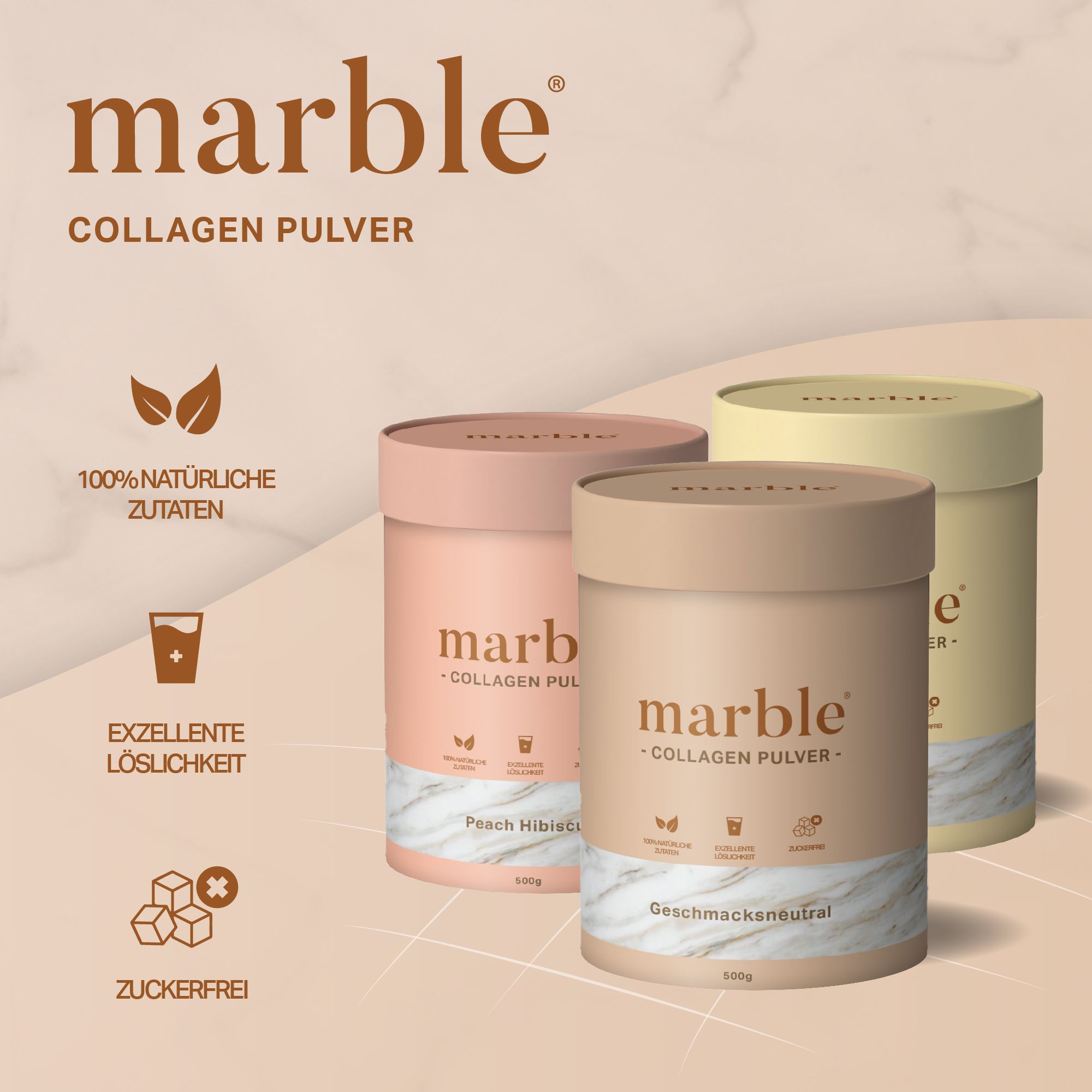 marble® Collagen Pulver geschmacksneutral