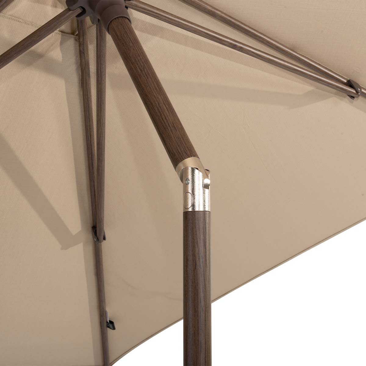 4 Seasons Azzurro beach Ø300 cm solefin - Wenge frame stokparasol