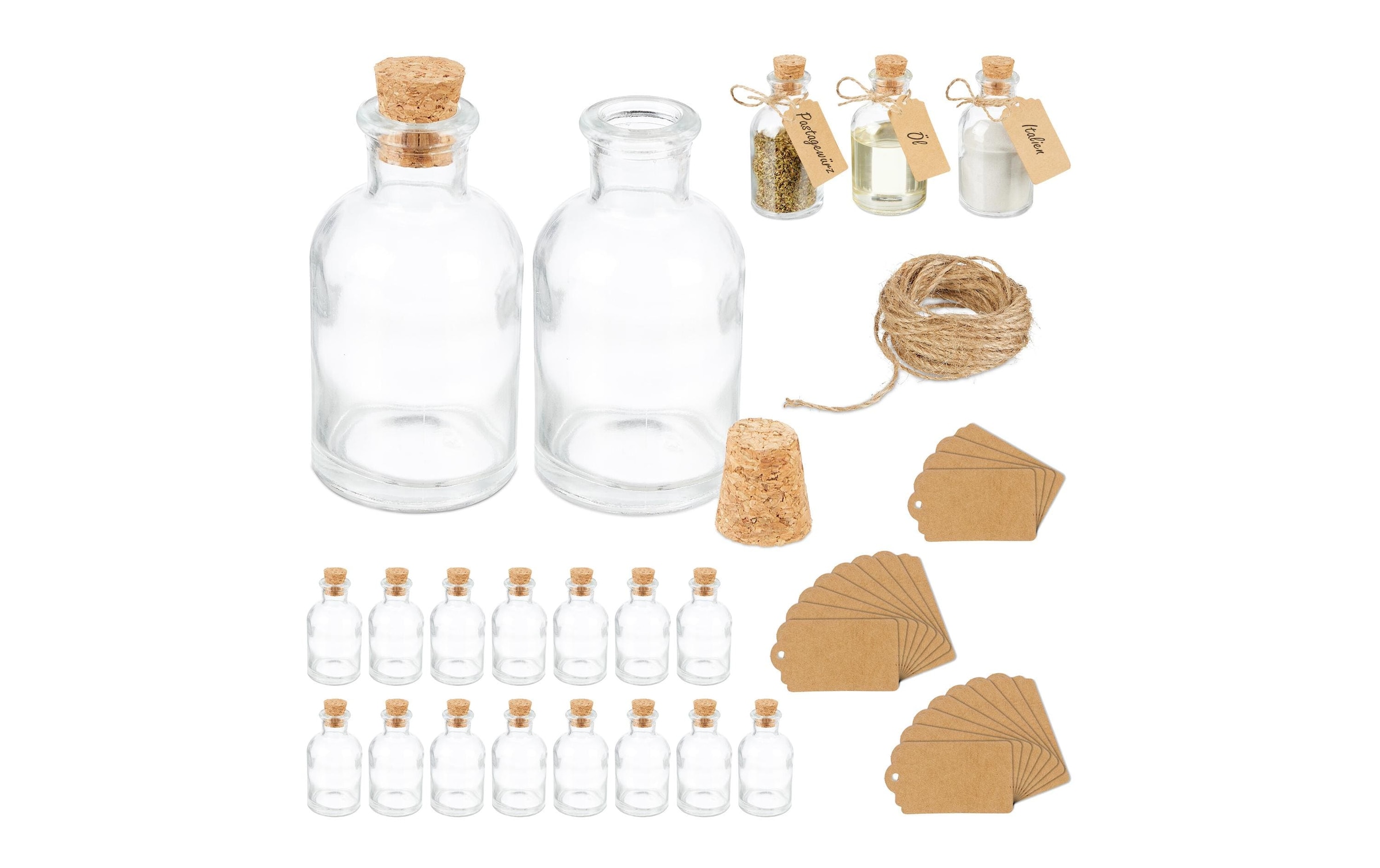 relaxdays Einmachglas »60 ml 20 Stück« 20 Stk. tlg.