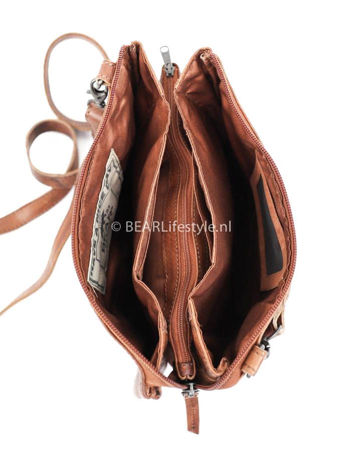 Bear Design Callisto Pelle Portemonnee tasje Uma XL Cognac CP1268